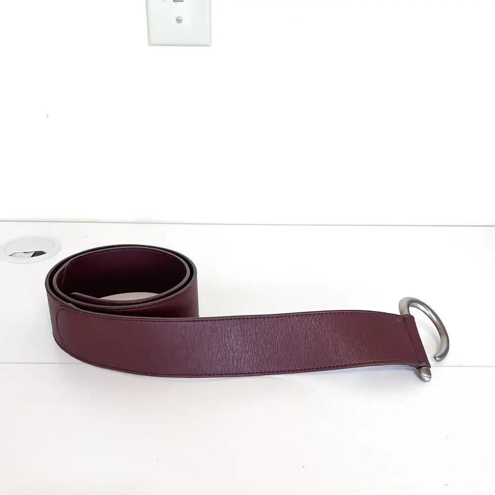 J Jill Womens Boho Western Country Belt Medium‎ Brown Leather Wide Hippie